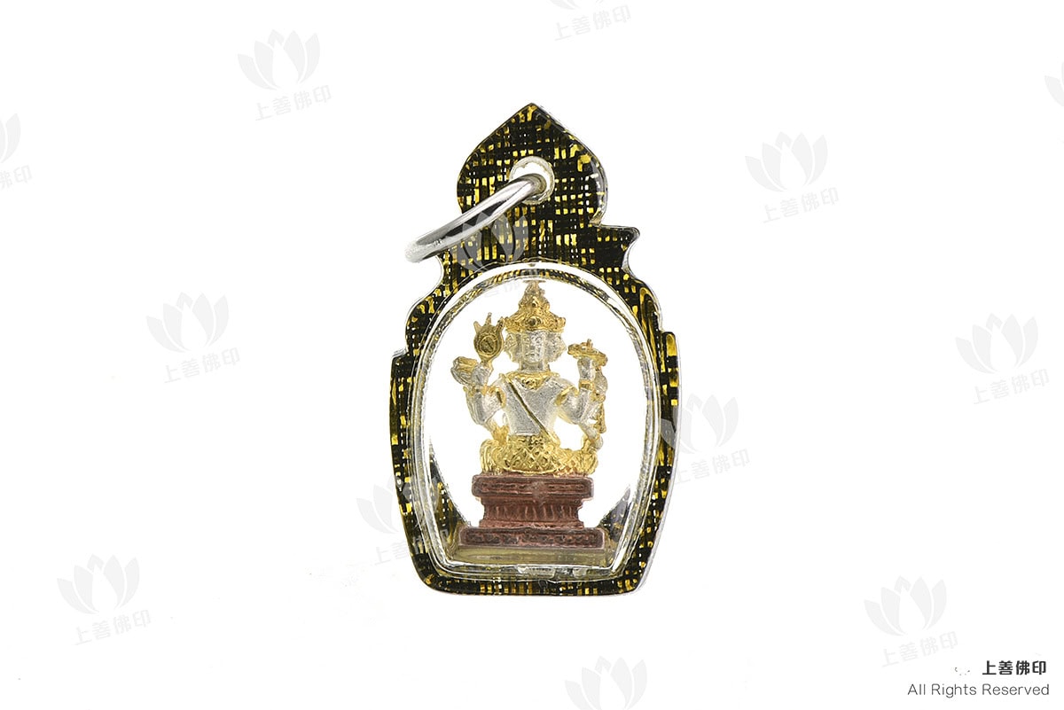 龍婆Key - 2549 四面神小立尊, 背面圖 (小模)